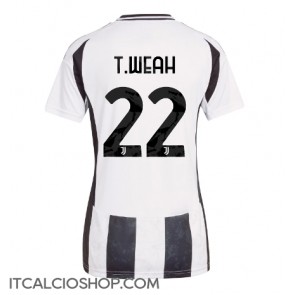 Juventus Timothy Weah #22 Prima Maglia Femmina 2024-25 Manica Corta